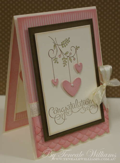  wonderful wedding card and I just added a greeting from Well Scripted 